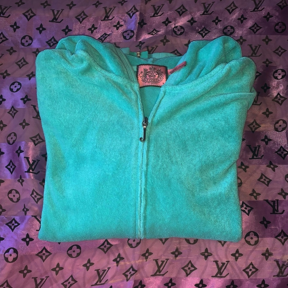 Turquoise juicy Couture tracksuit top✨
